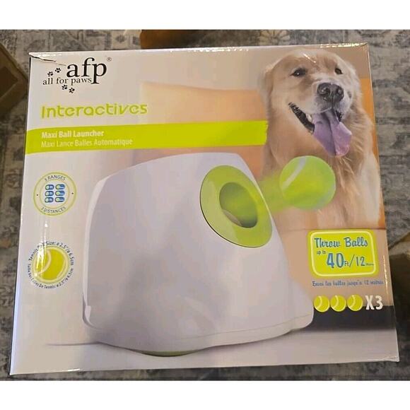 Automatic MAXI Dog Ball Thrower - Interactive Launcher, Fetch Toy NEW 6 BALLS - Picture 4 of 9